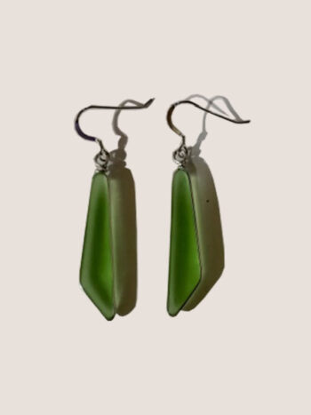 Sea Glass Shard Earrings SGE 015A