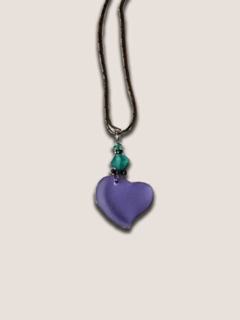 Sea Glass Heart Necklace SGN 13A