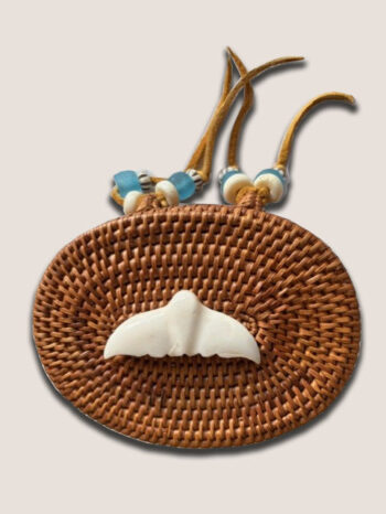 3"x 4" Oval Wood Top Grass Basket BSK 16B